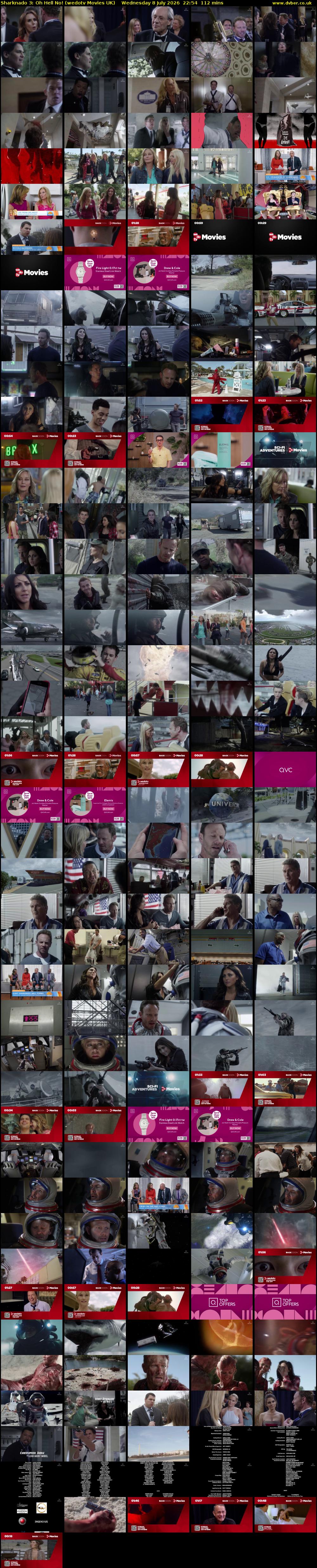 Sharknado 3: Oh Hell No! (wedotv Movies UK) Wednesday 8 July 2026 22:54 - 00:46