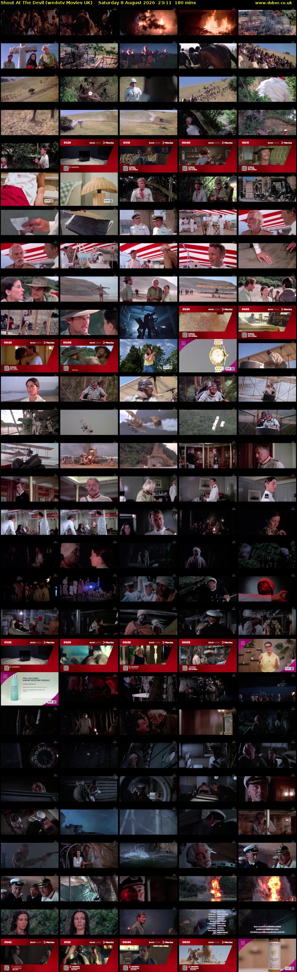 Shout At The Devil (wedotv Movies UK) Saturday 8 August 2026 23:11 - 02:11