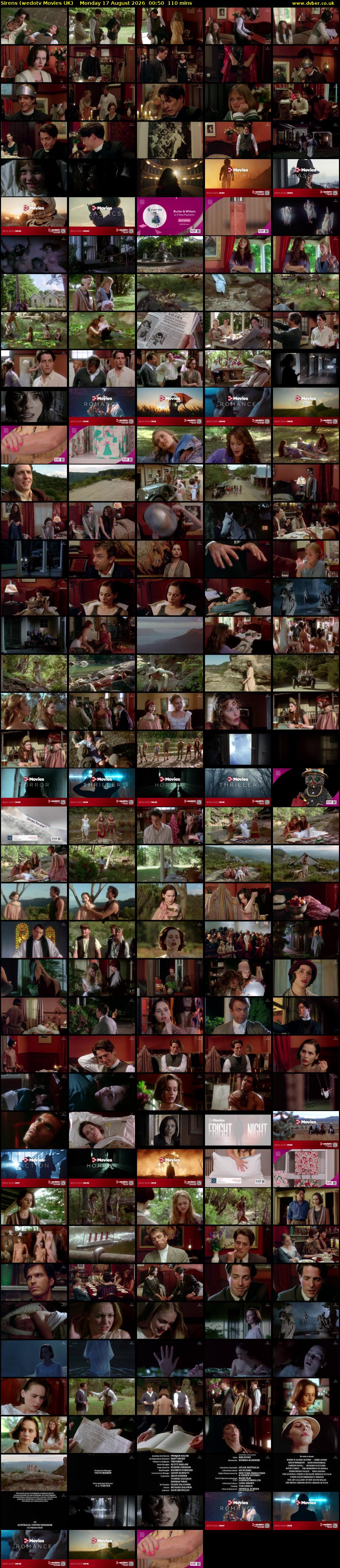Sirens (wedotv Movies UK) Monday 17 August 2026 00:50 - 02:40