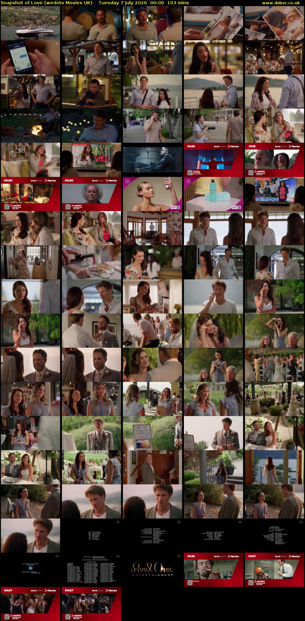 Snapshot of Love (wedotv Movies UK) Tuesday 7 July 2026 06:00 - 07:43