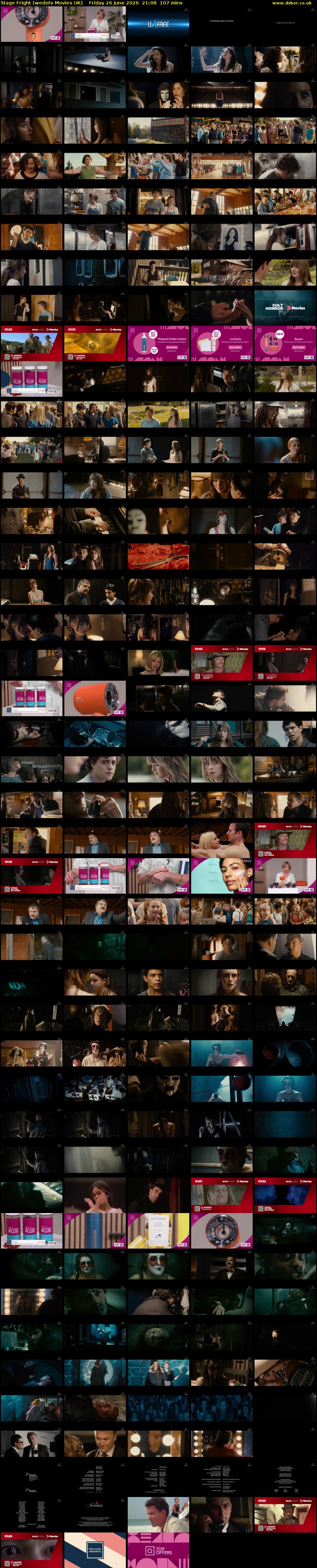 Stage Fright (wedotv Movies UK) Friday 26 June 2026 21:08 - 22:55