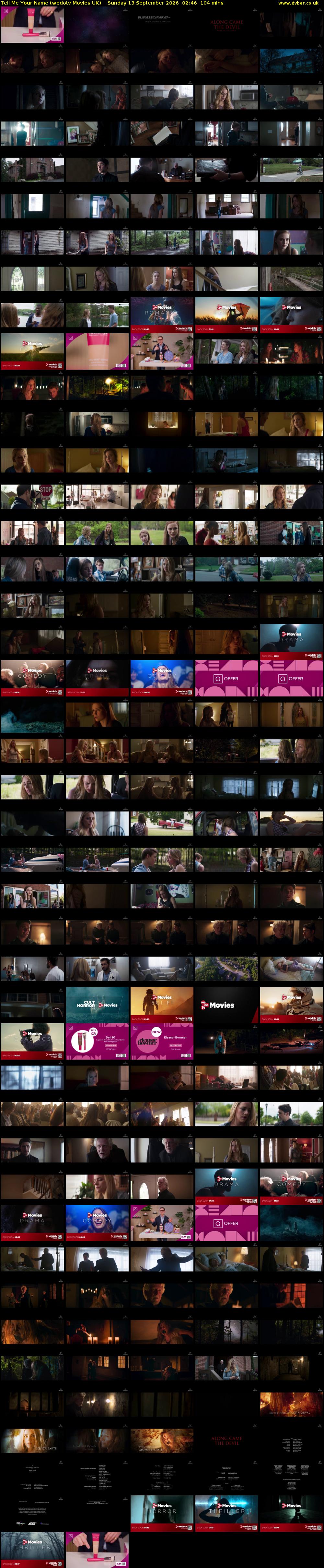 Tell Me Your Name (wedotv Movies UK) Sunday 13 September 2026 02:46 - 04:30