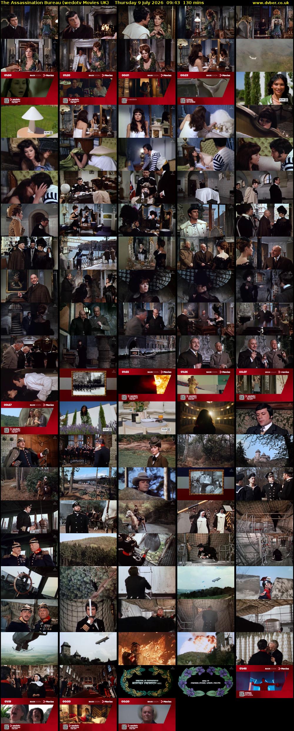 The Assassination Bureau (wedotv Movies UK) Thursday 9 July 2026 09:43 - 11:53