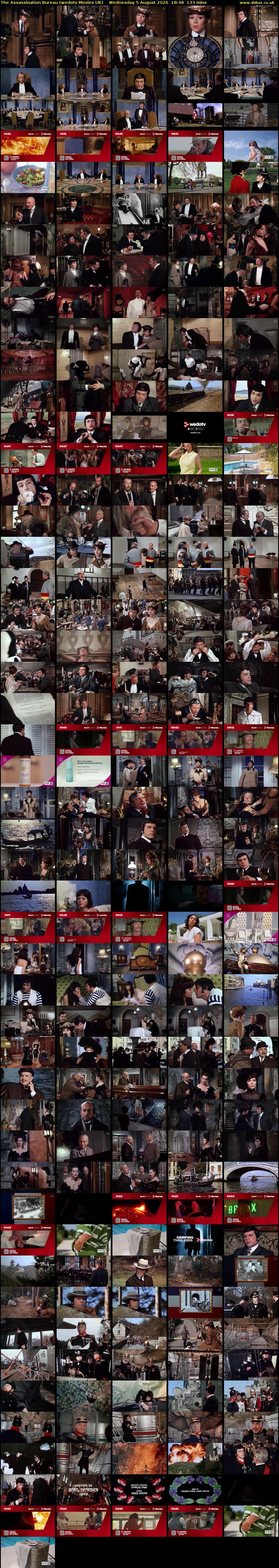 The Assassination Bureau (wedotv Movies UK) Wednesday 5 August 2026 18:48 - 21:01