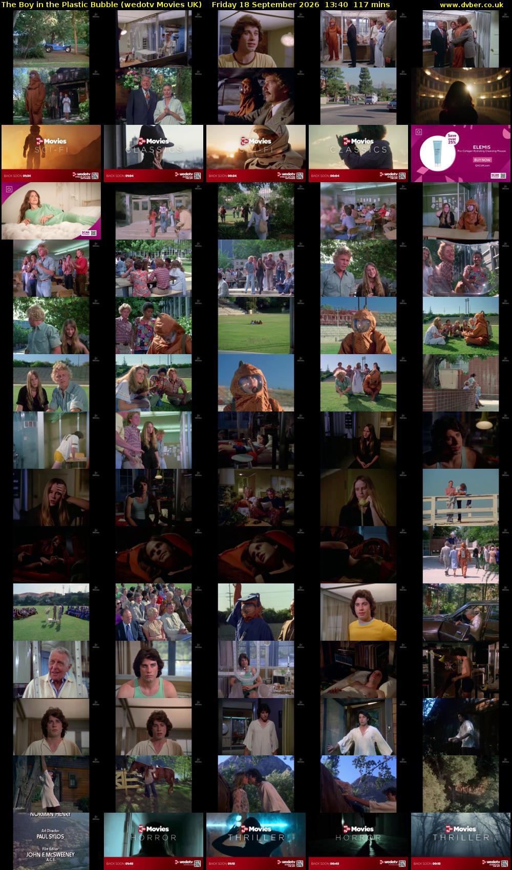 The Boy in the Plastic Bubble (wedotv Movies UK) Friday 18 September 2026 13:40 - 15:37