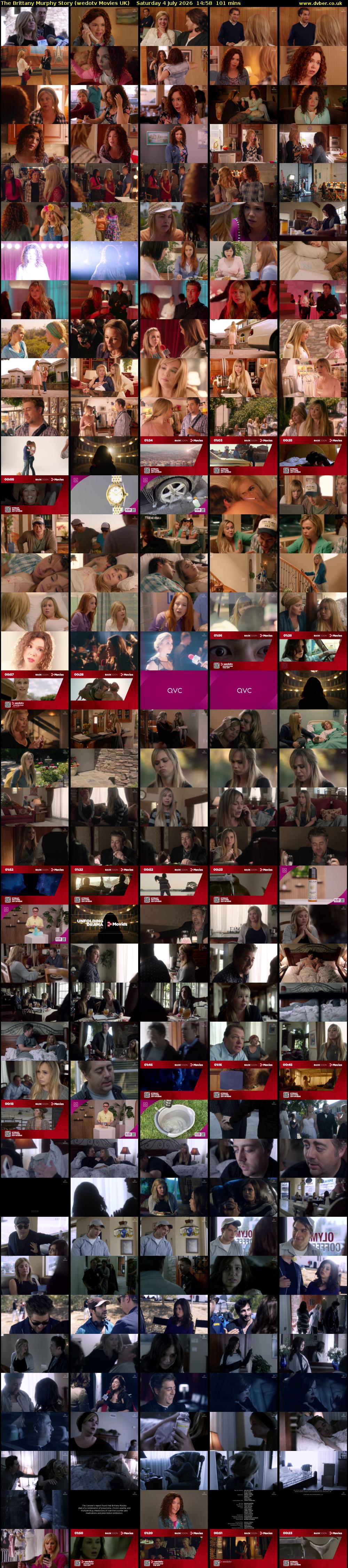 The Brittany Murphy Story (wedotv Movies UK) Saturday 4 July 2026 14:58 - 16:39