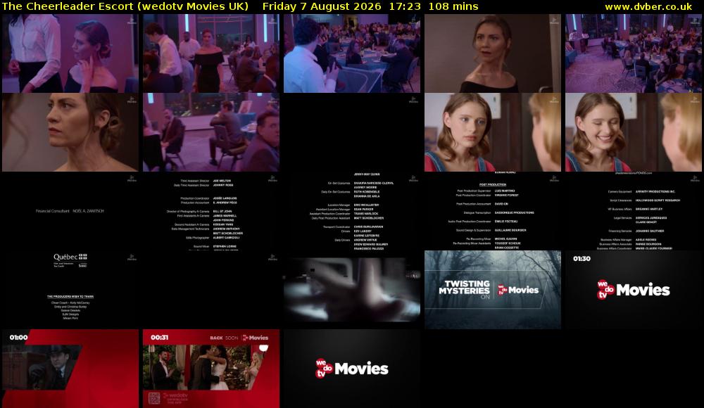 The Cheerleader Escort (wedotv Movies UK) Friday 7 August 2026 17:23 - 19:11