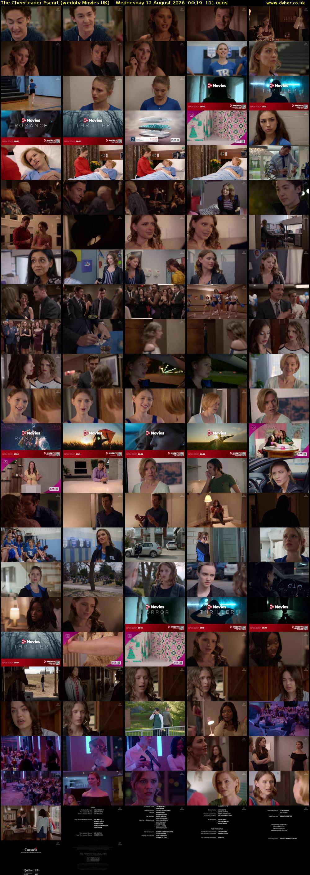 The Cheerleader Escort (wedotv Movies UK) Wednesday 12 August 2026 04:19 - 06:00