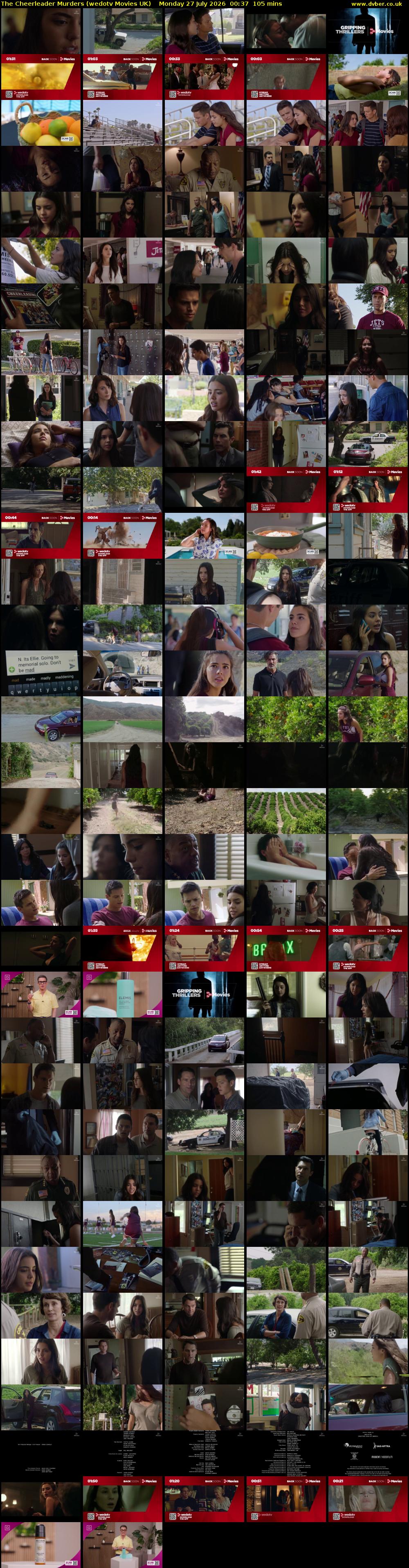 The Cheerleader Murders (wedotv Movies UK) Monday 27 July 2026 00:37 - 02:22