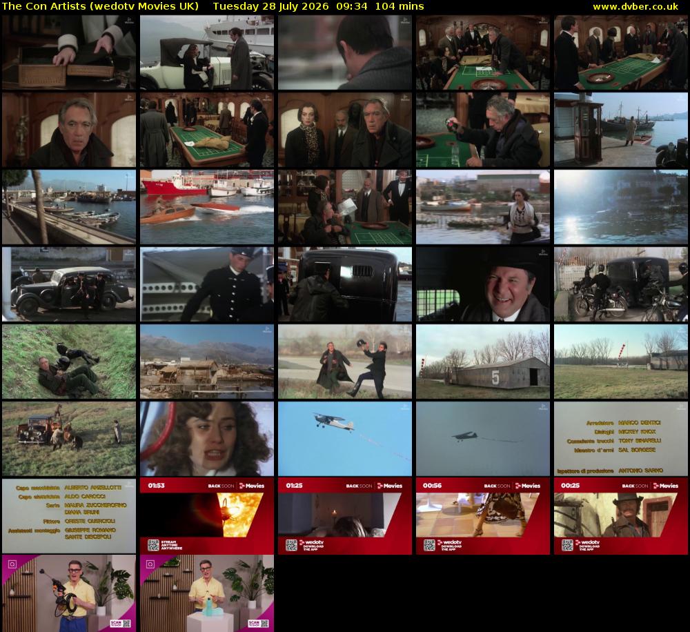 The Con Artists (wedotv Movies UK) Tuesday 28 July 2026 09:34 - 11:18