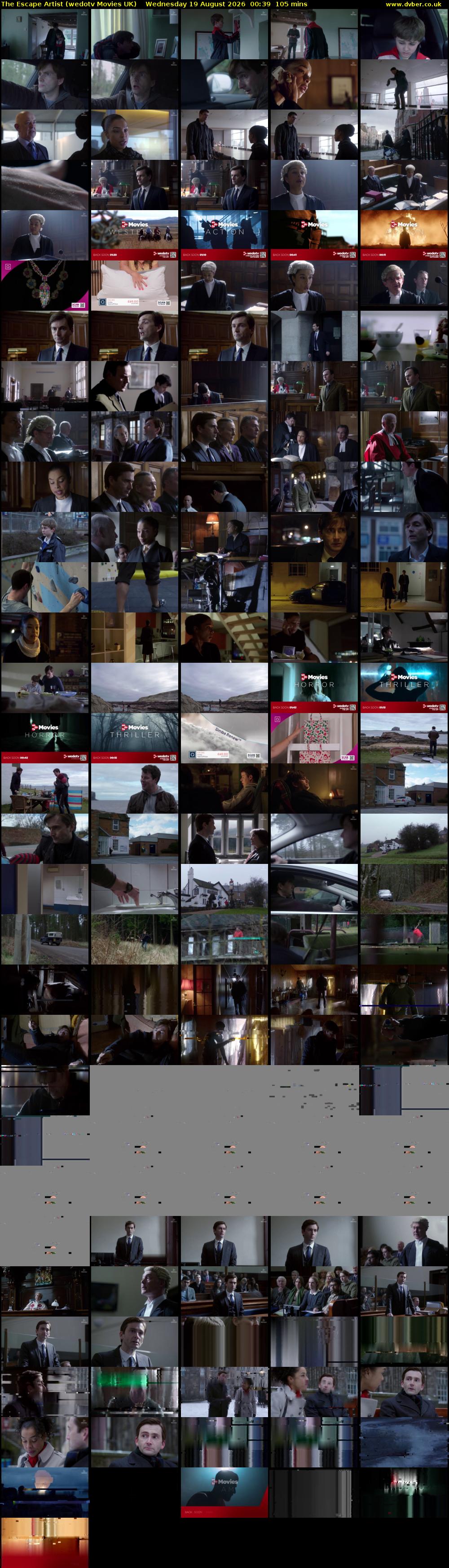 The Escape Artist (wedotv Movies UK) Wednesday 19 August 2026 00:39 - 02:24