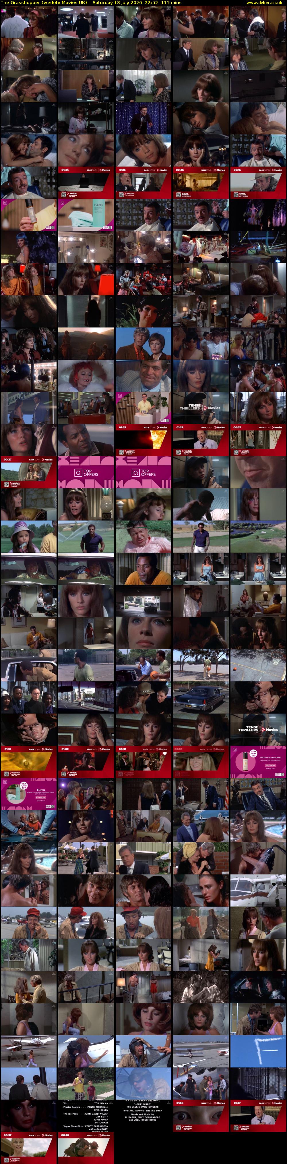 The Grasshopper (wedotv Movies UK) Saturday 18 July 2026 22:52 - 00:43