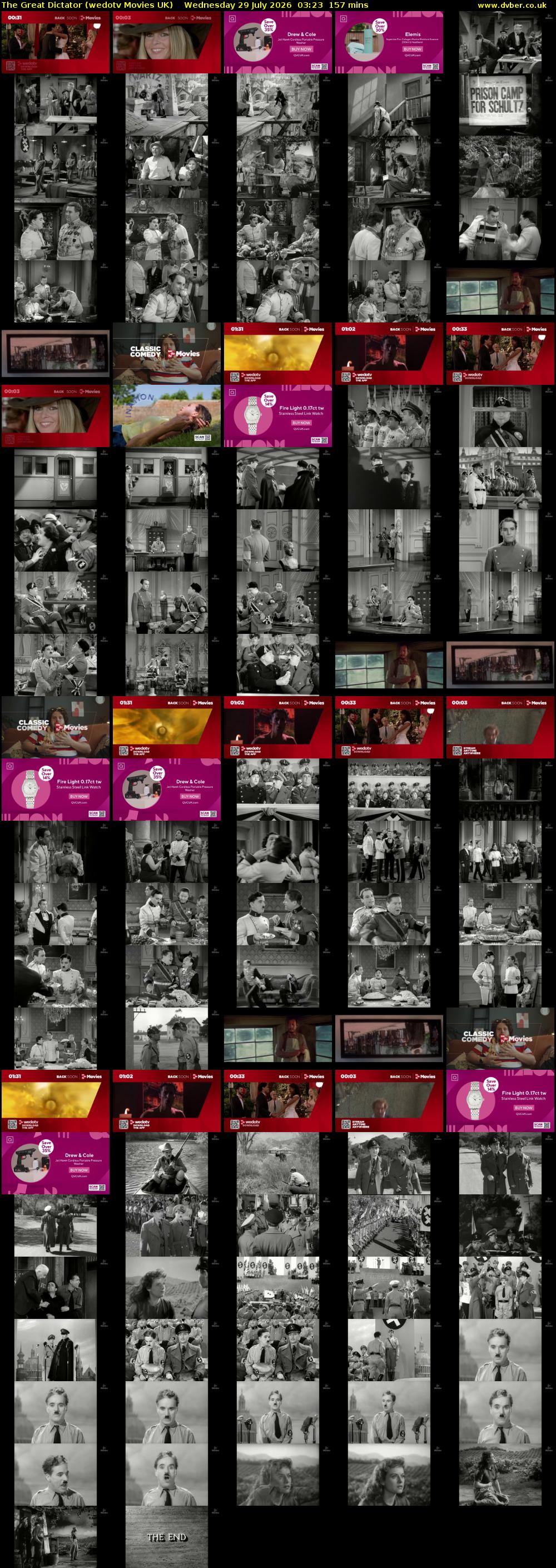 The Great Dictator (wedotv Movies UK) Wednesday 29 July 2026 03:23 - 06:00