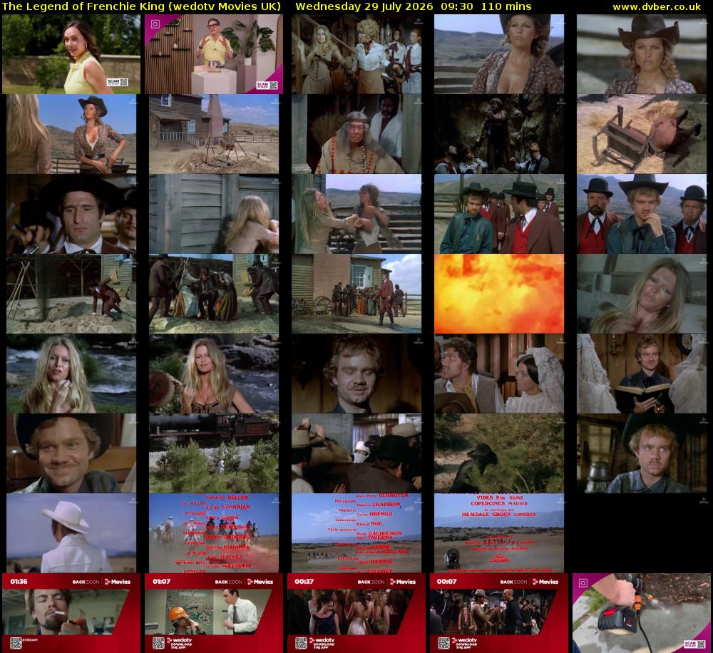 The Legend of Frenchie King (wedotv Movies UK) Wednesday 29 July 2026 09:30 - 11:20