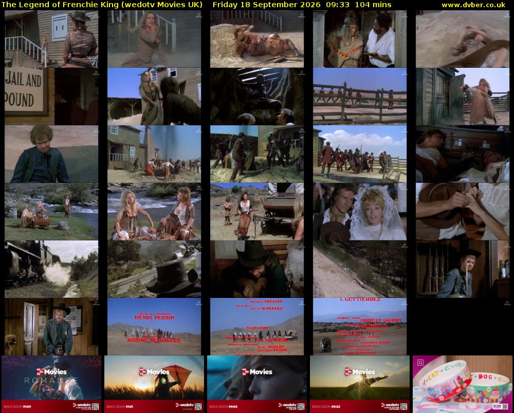 The Legend of Frenchie King (wedotv Movies UK) Friday 18 September 2026 09:33 - 11:17