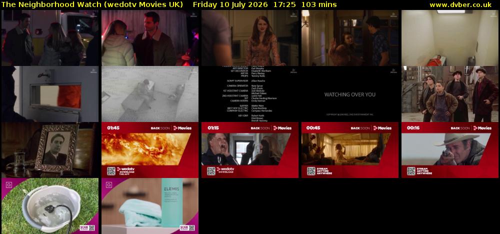 The Neighborhood Watch (wedotv Movies UK) Friday 10 July 2026 17:25 - 19:08