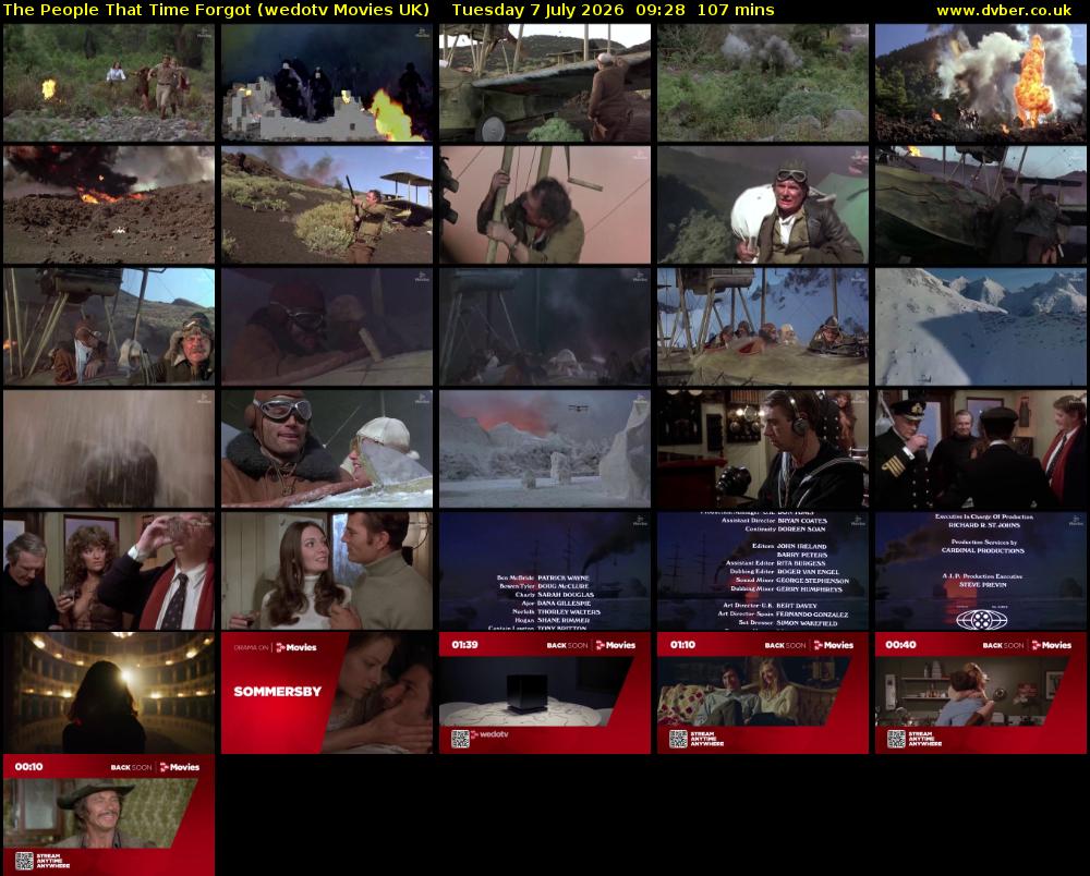 The People That Time Forgot (wedotv Movies UK) Tuesday 7 July 2026 09:28 - 11:15
