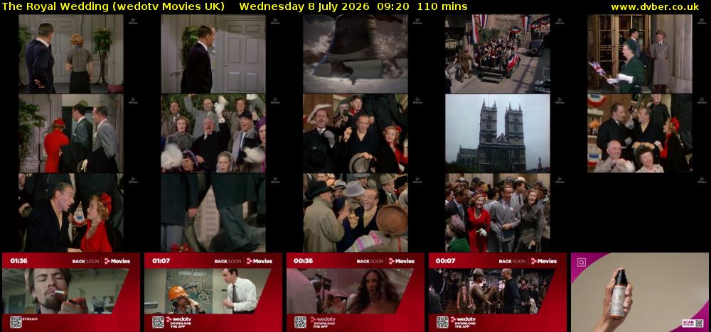 The Royal Wedding (wedotv Movies UK) Wednesday 8 July 2026 09:20 - 11:10