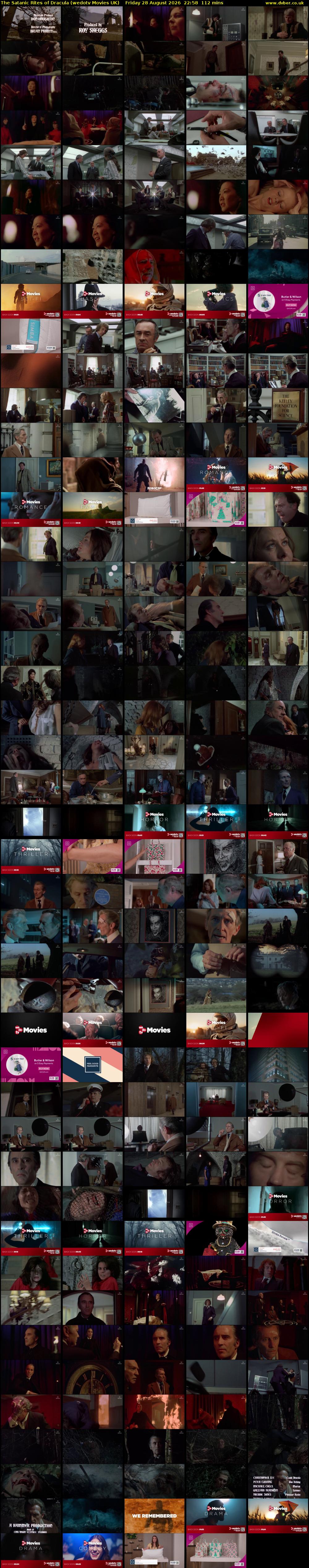 The Satanic Rites of Dracula (wedotv Movies UK) Friday 28 August 2026 22:58 - 00:50