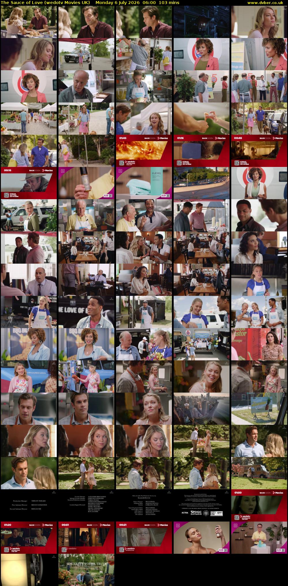 The Sauce of Love (wedotv Movies UK) Monday 6 July 2026 06:00 - 07:43
