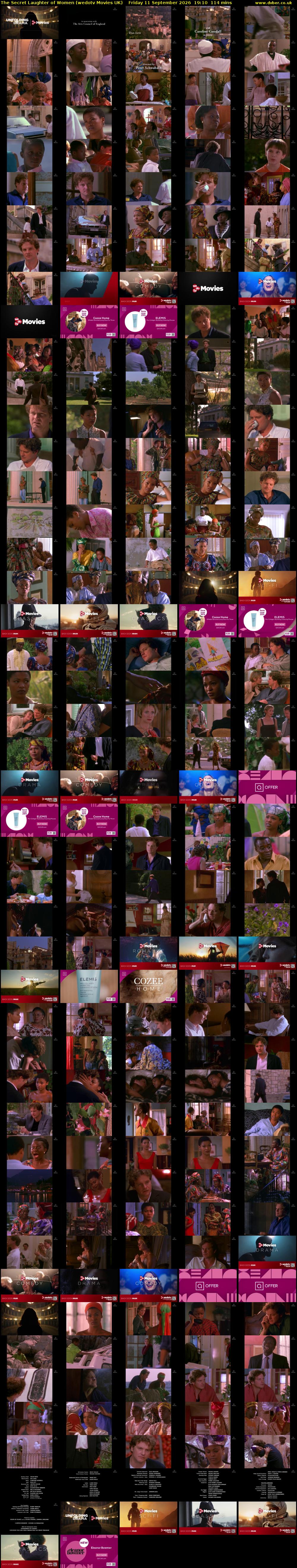 The Secret Laughter of Women (wedotv Movies UK) Friday 11 September 2026 19:10 - 21:04