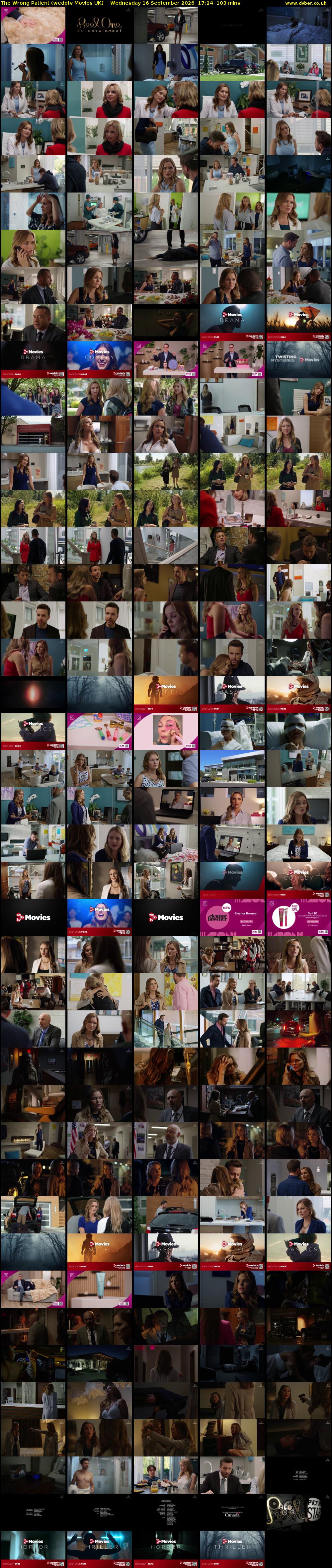 The Wrong Patient (wedotv Movies UK) Wednesday 16 September 2026 17:24 - 19:07