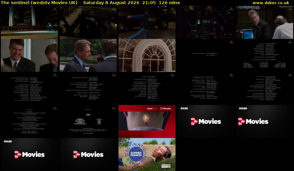 The sentinel (wedotv Movies UK) Saturday 8 August 2026 21:05 - 23:11