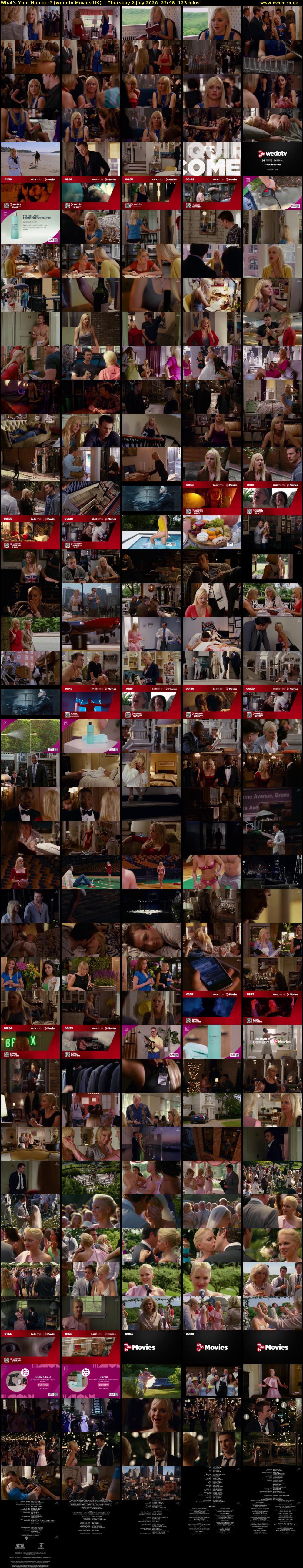 What's Your Number? (wedotv Movies UK) Thursday 2 July 2026 22:48 - 00:51