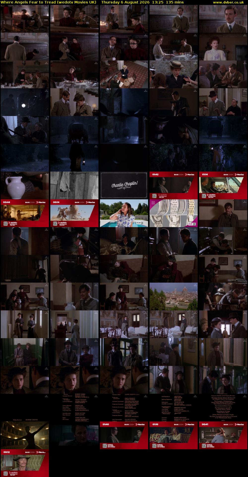 Where Angels Fear to Tread (wedotv Movies UK) Thursday 6 August 2026 13:25 - 15:40