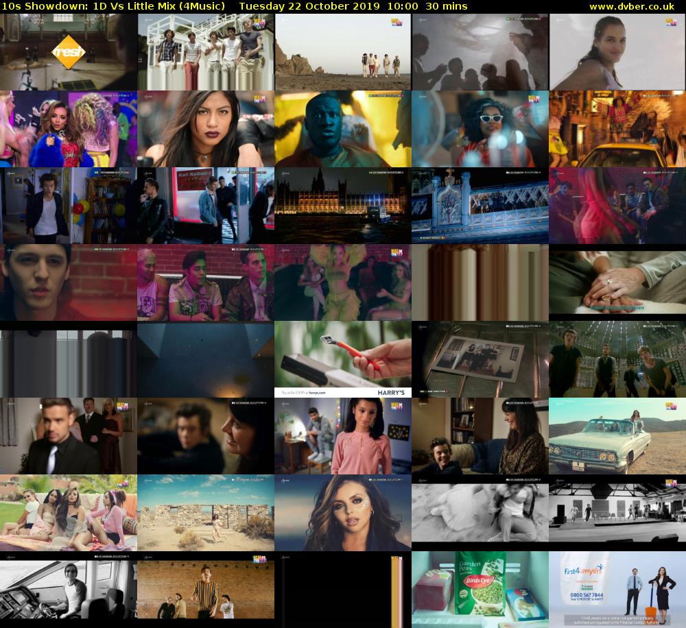 10s Showdown: 1D Vs Little Mix (4Music) Tuesday 22 October 2019 10:00 - 10:30