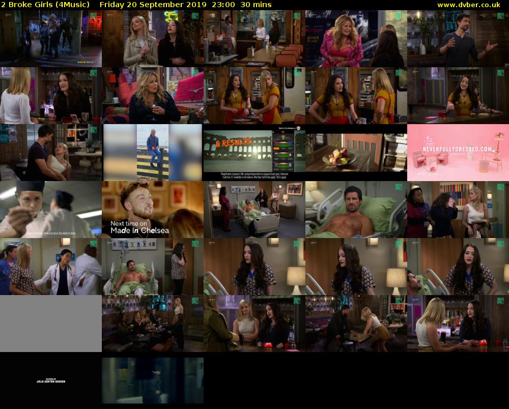 2 Broke Girls (4Music) Friday 20 September 2019 23:00 - 23:30