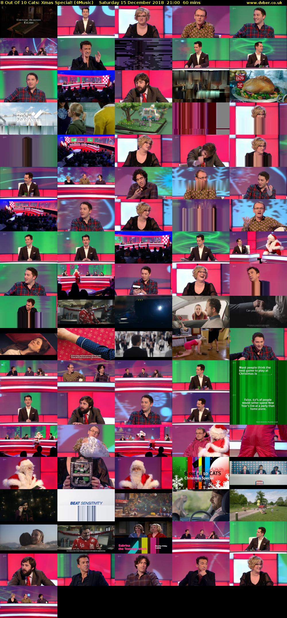 8 Out Of 10 Cats: Xmas Special! (4Music) Saturday 15 December 2018 21:00 - 22:00