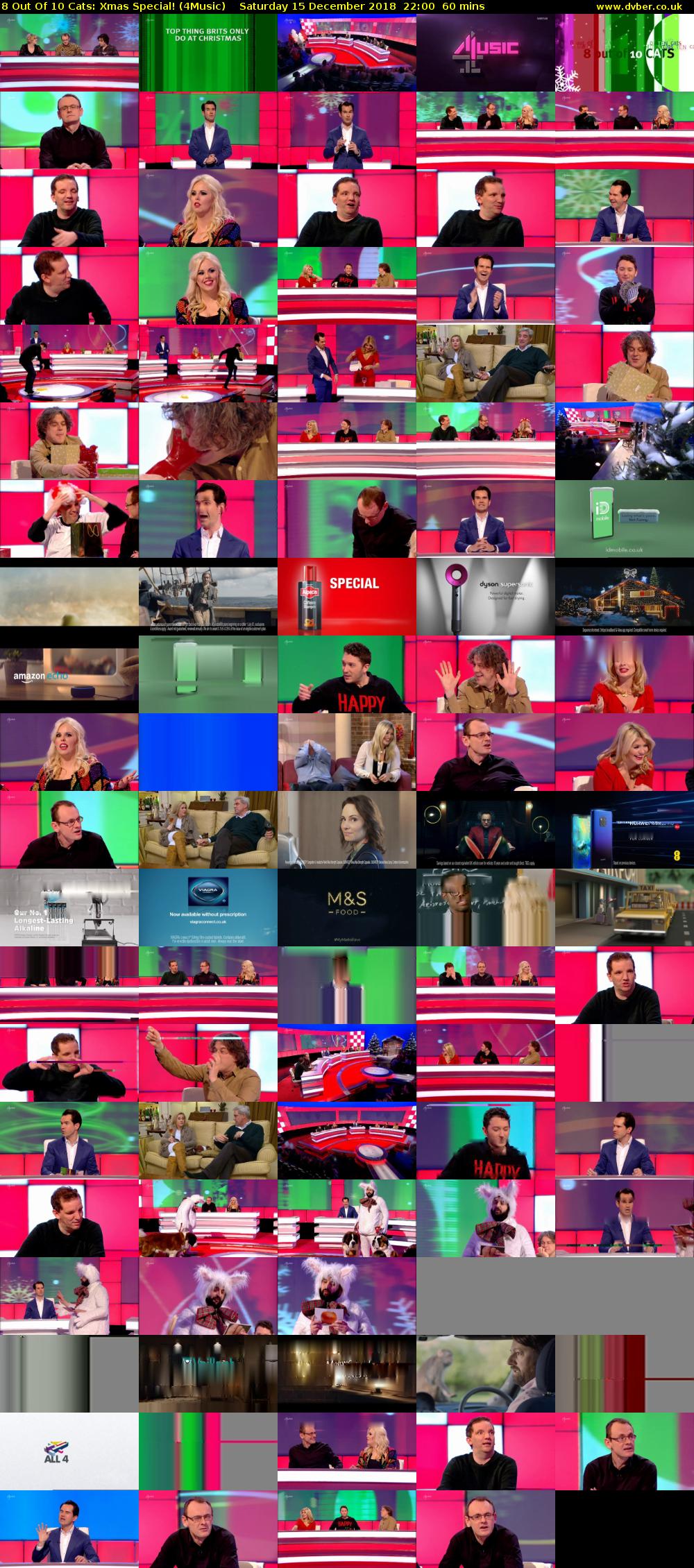 8 Out Of 10 Cats: Xmas Special! (4Music) Saturday 15 December 2018 22:00 - 23:00