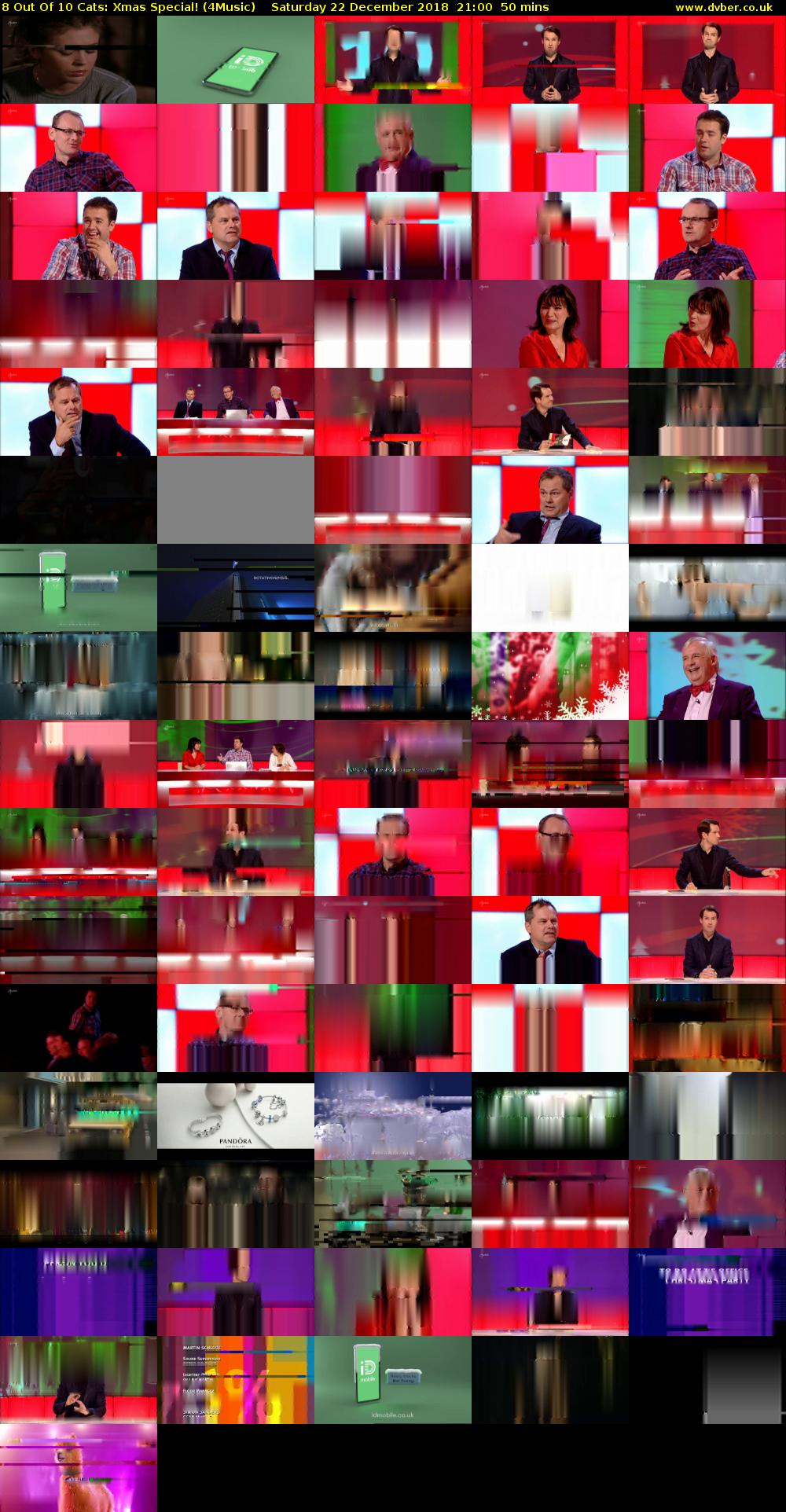 8 Out Of 10 Cats: Xmas Special! (4Music) Saturday 22 December 2018 21:00 - 21:50