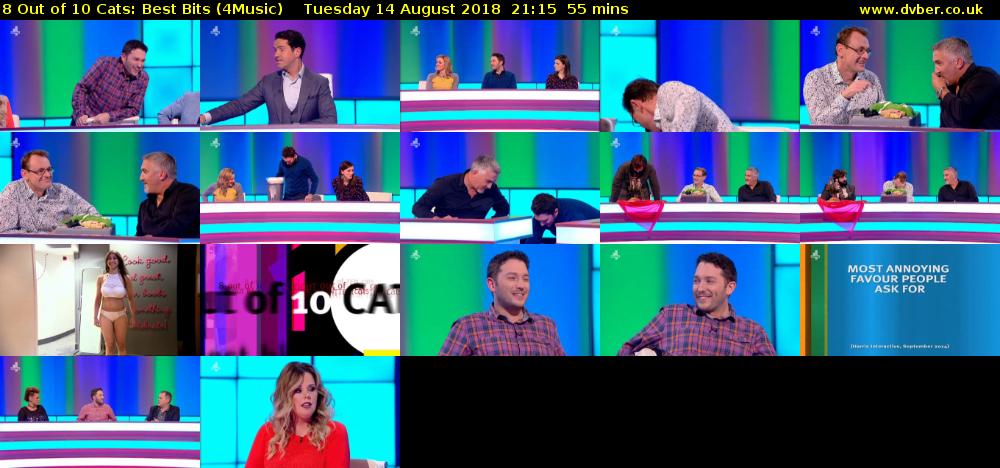 8 Out of 10 Cats: Best Bits (4Music) Tuesday 14 August 2018 21:15 - 22:10