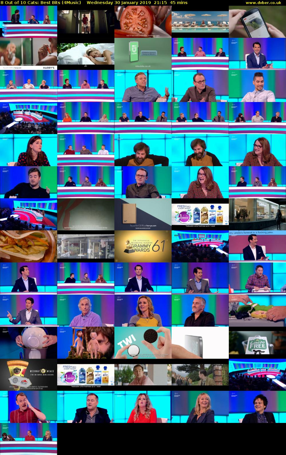 8 Out of 10 Cats: Best Bits (4Music) Wednesday 30 January 2019 21:15 - 22:00