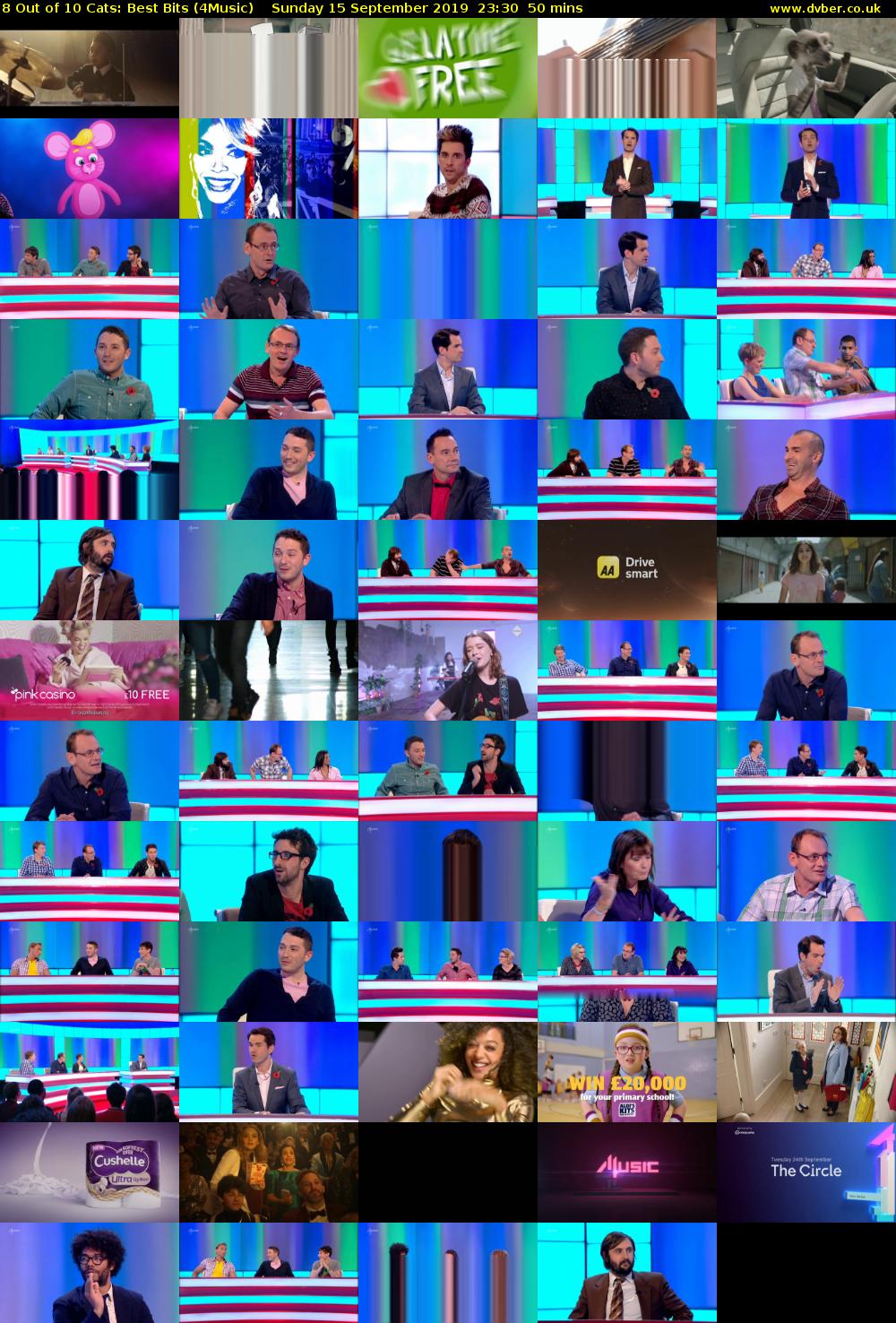 8 Out of 10 Cats: Best Bits (4Music) Sunday 15 September 2019 23:30 - 00:20