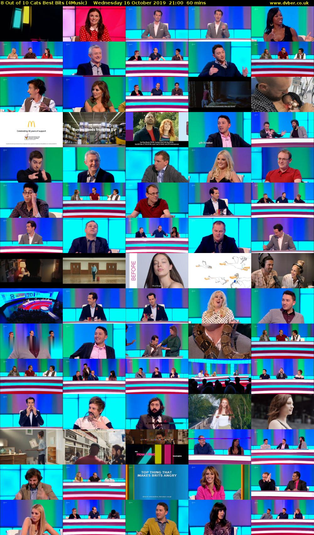 8 Out of 10 Cats Best Bits (4Music) Wednesday 16 October 2019 21:00 - 22:00