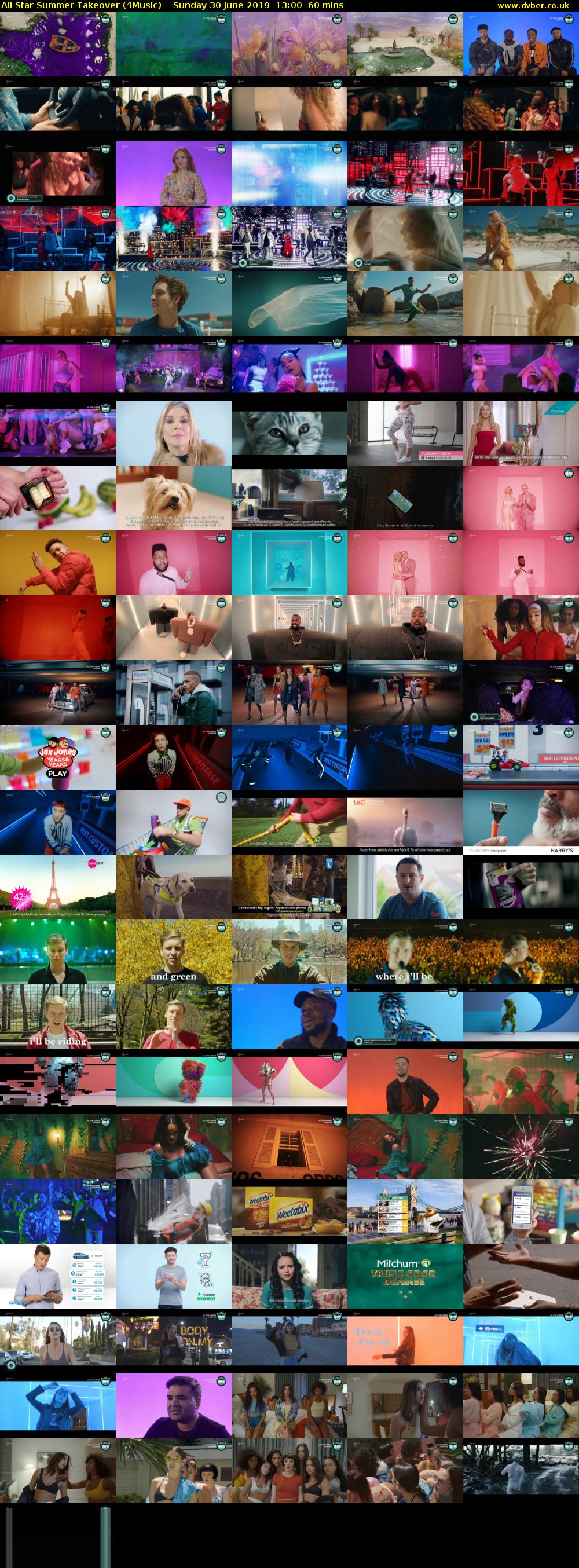 All Star Summer Takeover (4Music) Sunday 30 June 2019 13:00 - 14:00