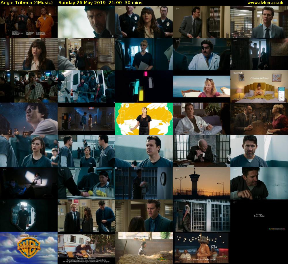 Angie Tribeca (4Music) Sunday 26 May 2019 21:00 - 21:30