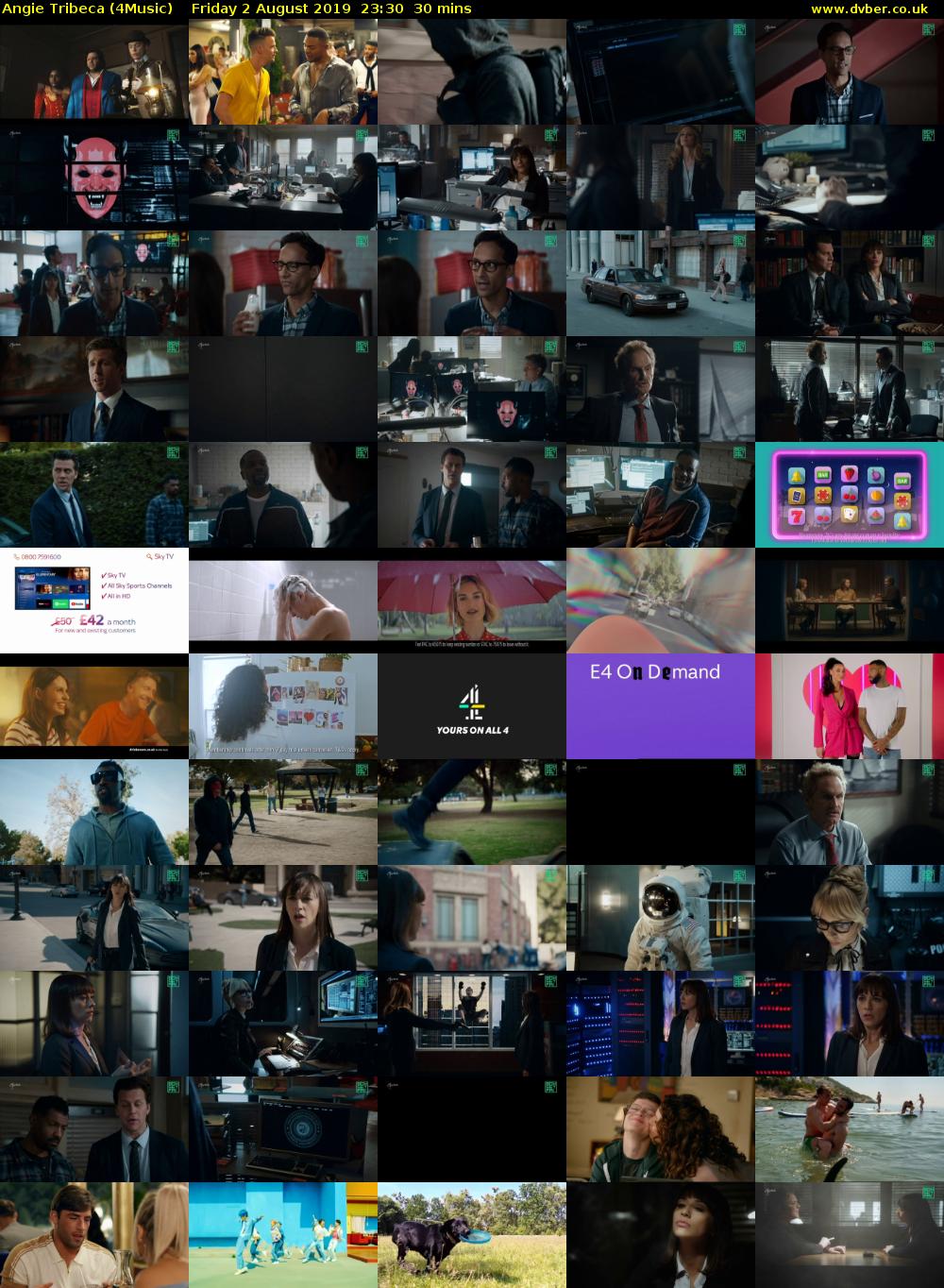 Angie Tribeca (4Music) Friday 2 August 2019 23:30 - 00:00