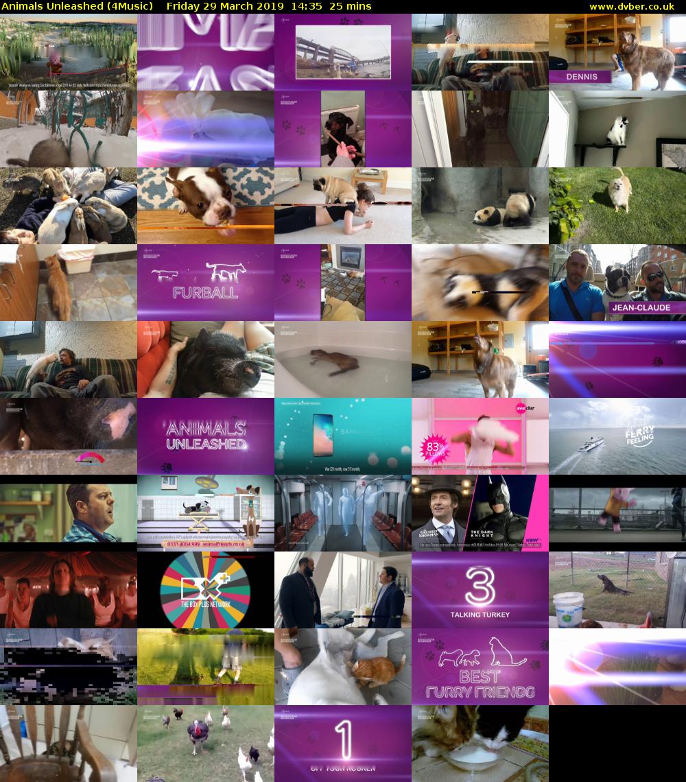 Animals Unleashed (4Music) Friday 29 March 2019 14:35 - 15:00