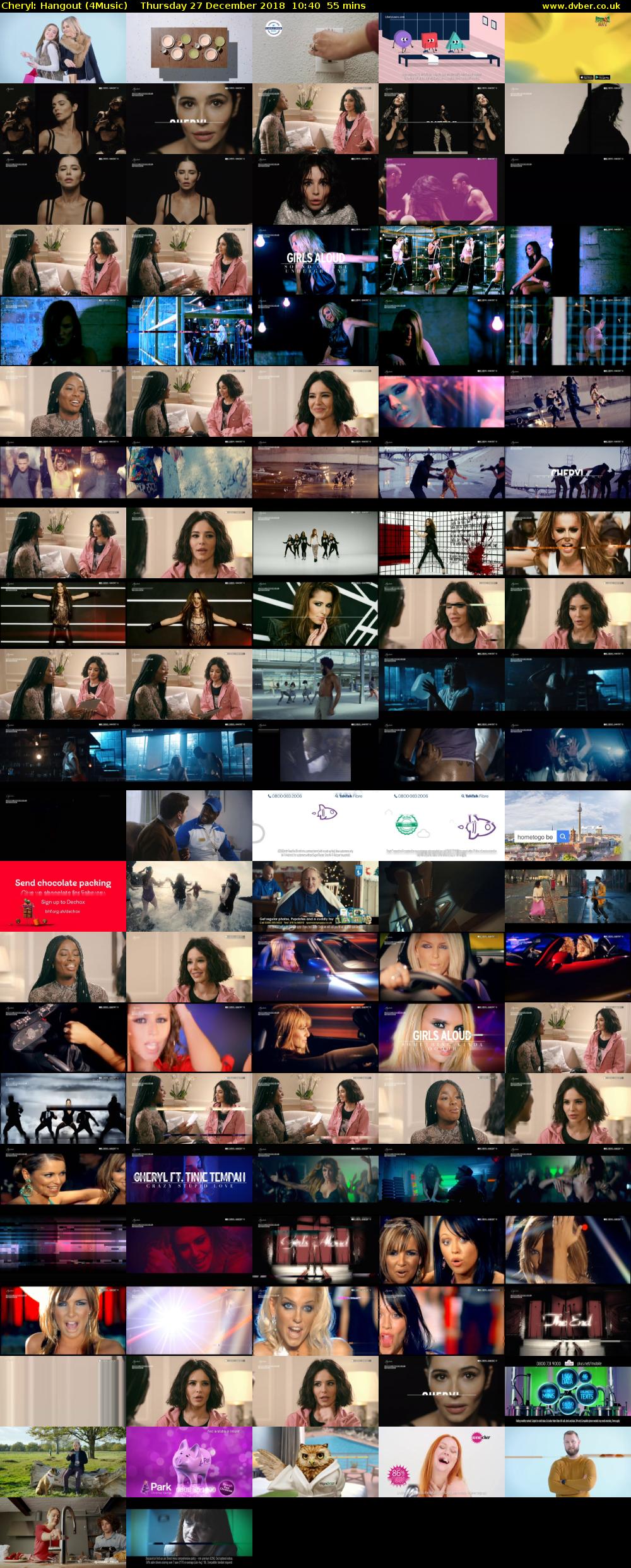 Cheryl: Hangout (4Music) Thursday 27 December 2018 10:40 - 11:35