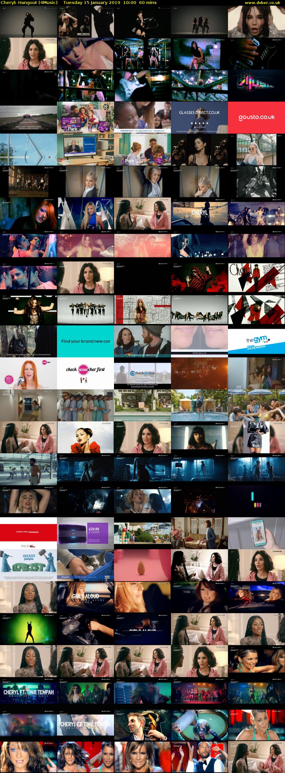 Cheryl: Hangout (4Music) Tuesday 15 January 2019 10:00 - 11:00