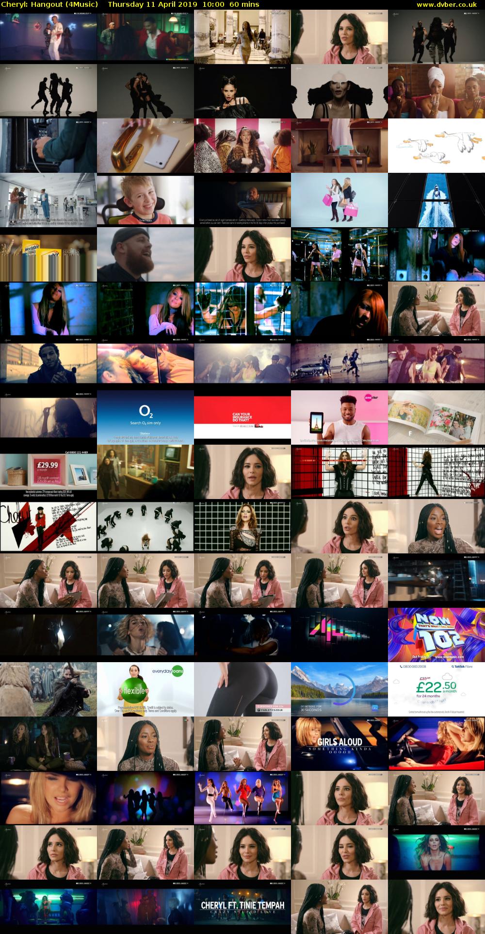 Cheryl: Hangout (4Music) Thursday 11 April 2019 10:00 - 11:00