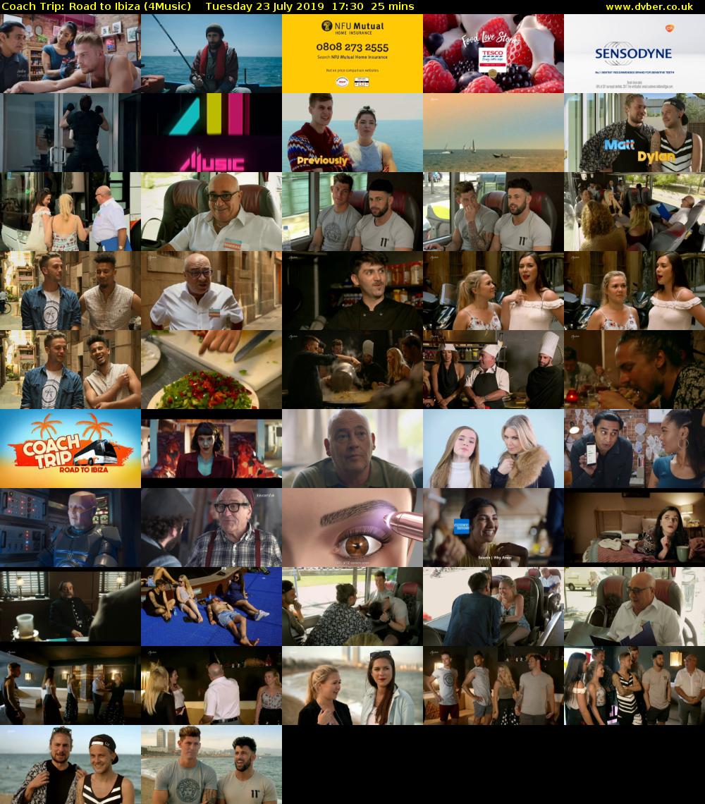 Coach Trip: Road to Ibiza (4Music) Tuesday 23 July 2019 17:30 - 17:55