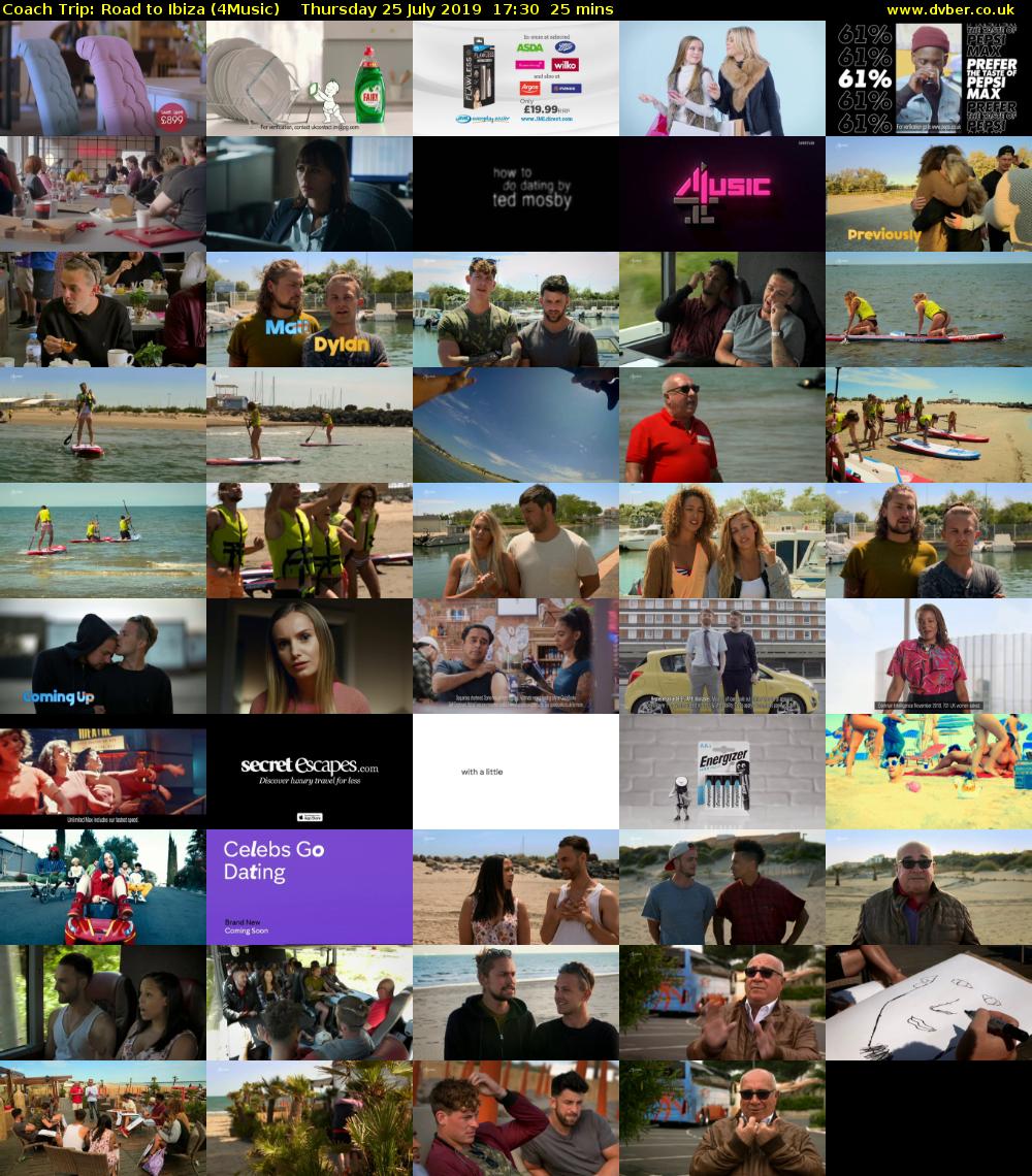 Coach Trip: Road to Ibiza (4Music) Thursday 25 July 2019 17:30 - 17:55