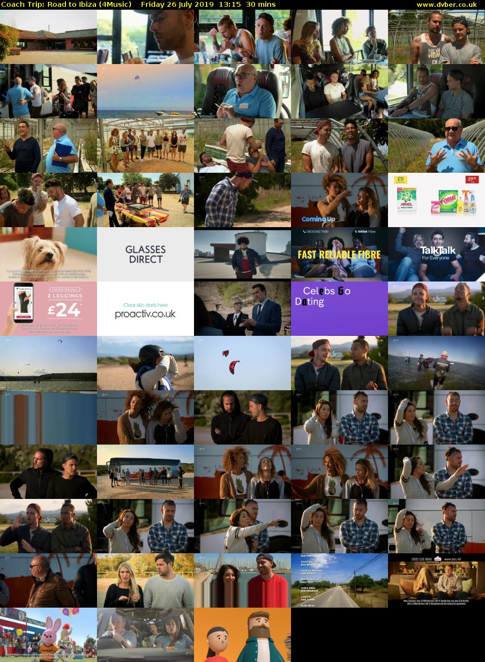 Coach Trip: Road to Ibiza (4Music) Friday 26 July 2019 13:15 - 13:45