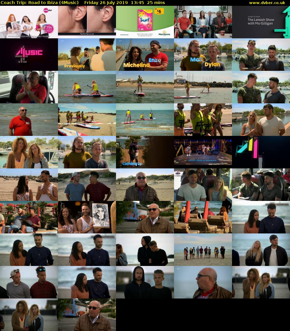 Coach Trip: Road to Ibiza (4Music) Friday 26 July 2019 13:45 - 14:10