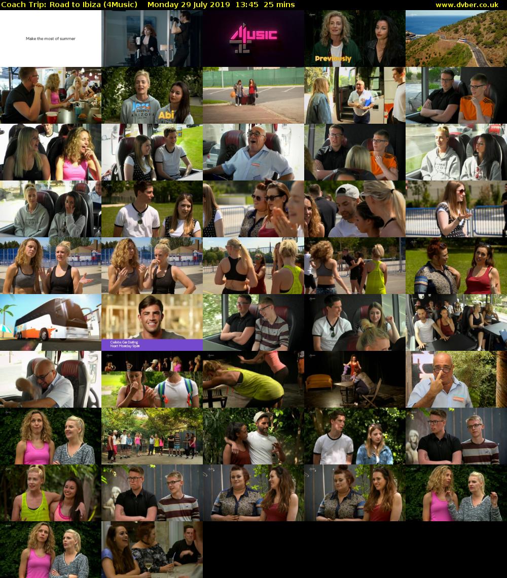 Coach Trip: Road to Ibiza (4Music) Monday 29 July 2019 13:45 - 14:10